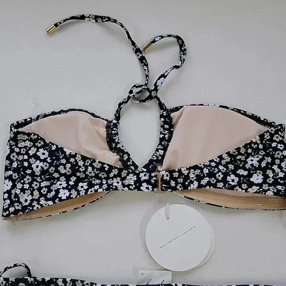 PeonyPetite Fleur Bandeau Bikini Top & Printed Side-Tie Bikini Bottom - Picture 12 of 13